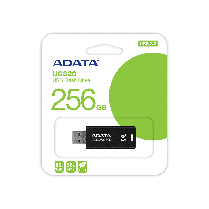 فلش مموری 256 گیگابایت ای دیتا مدل  Adata UC320 USB3.2 با گارانتی شرکتی
